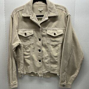💙POL MEDIUM CORDUROY TRUCKER JACKET BEIGE